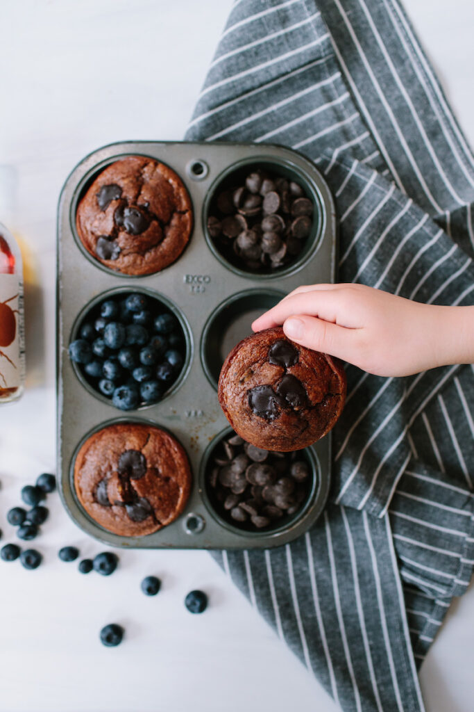 Easy Double Chocolate Flourless Blender Muffins