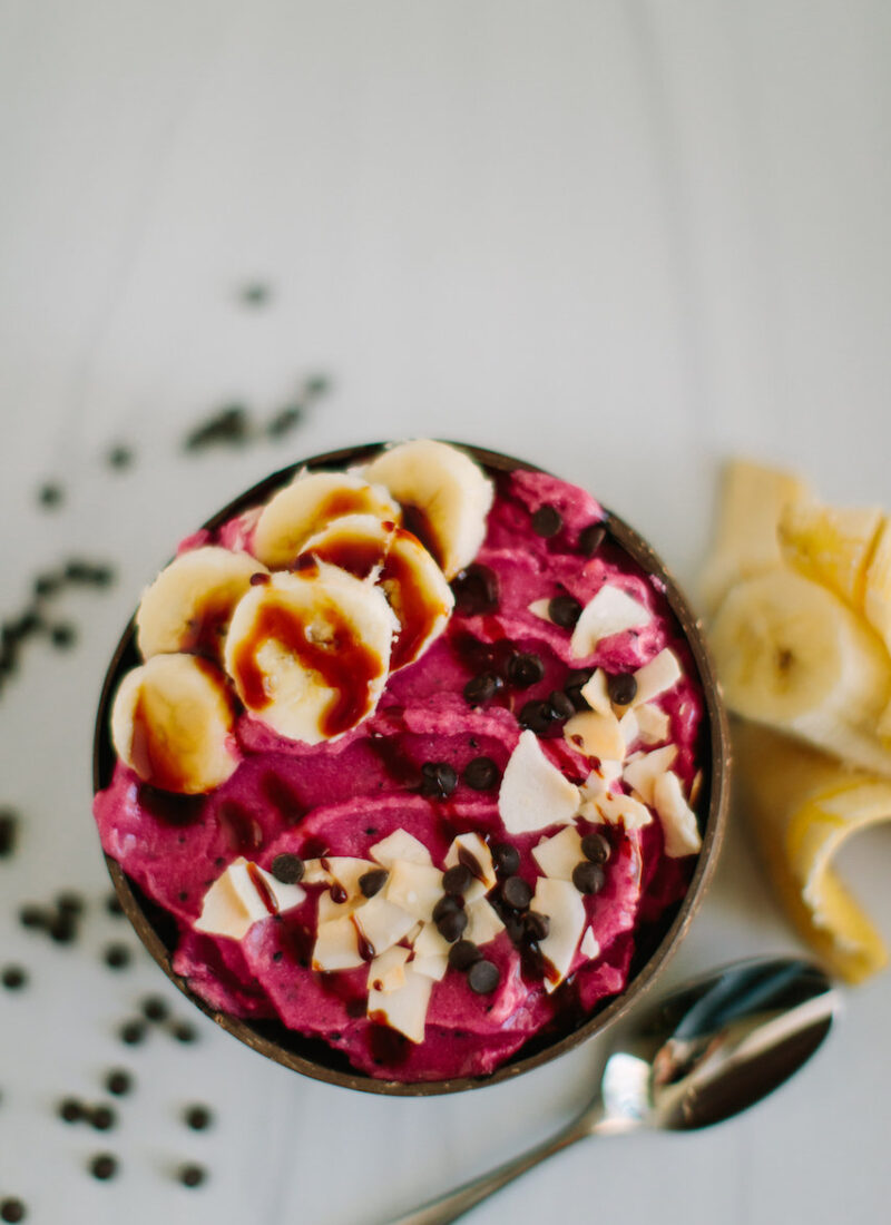 Easy Tropical Protein Nice Cream